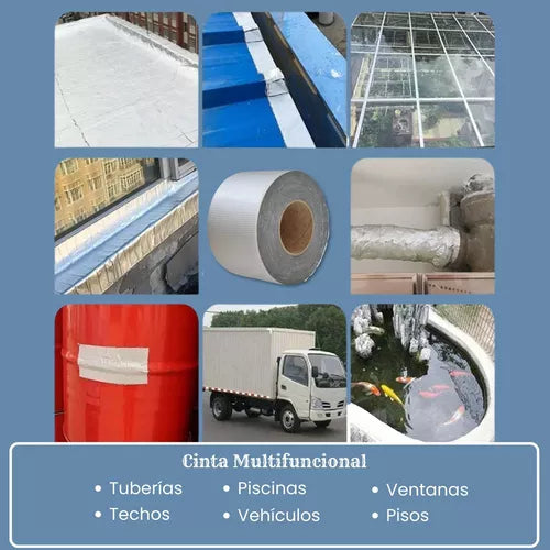 Cinta Impermeable 10 M X 5 Cm x2