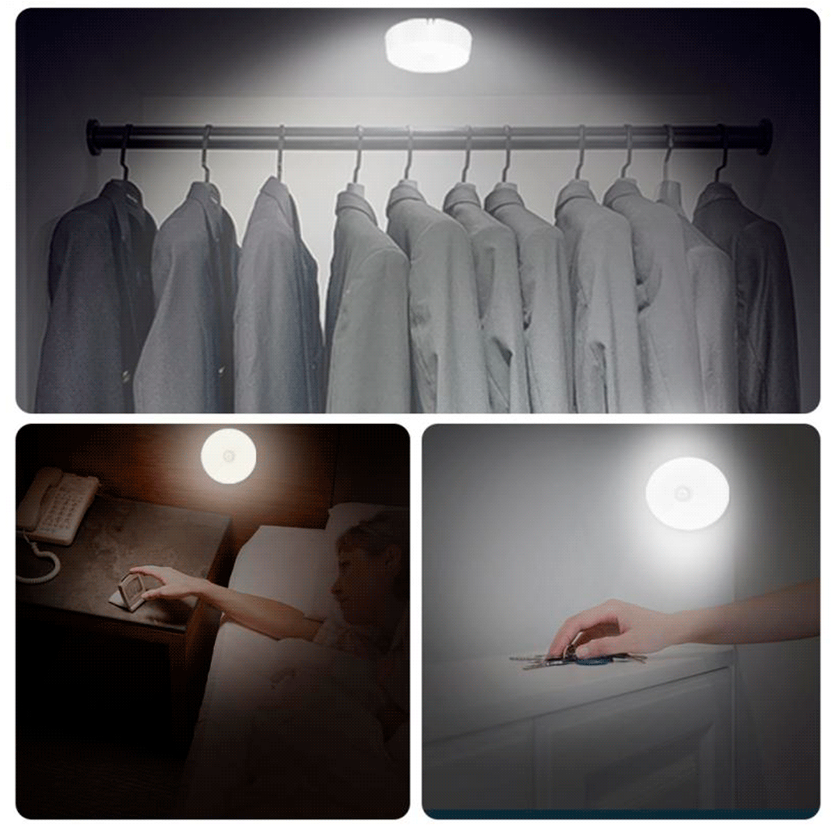 LUZ LED CON SENSOR X3