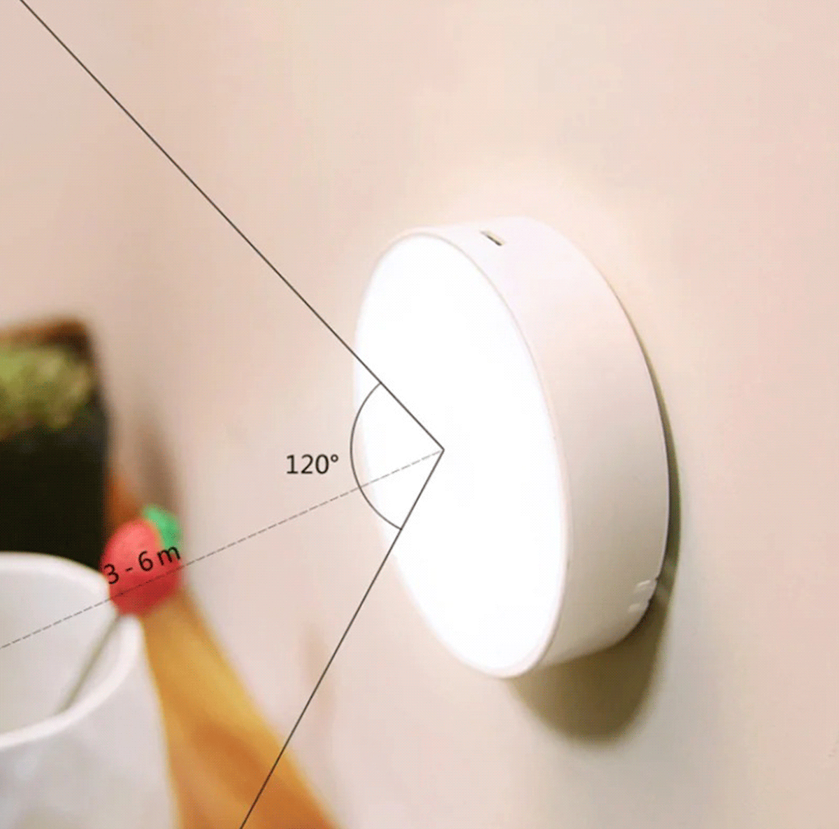 LUZ LED CON SENSOR X3