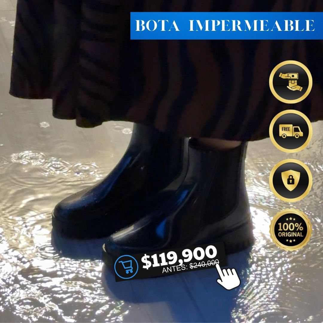 BOTA IMPERMEABLE NEGRA