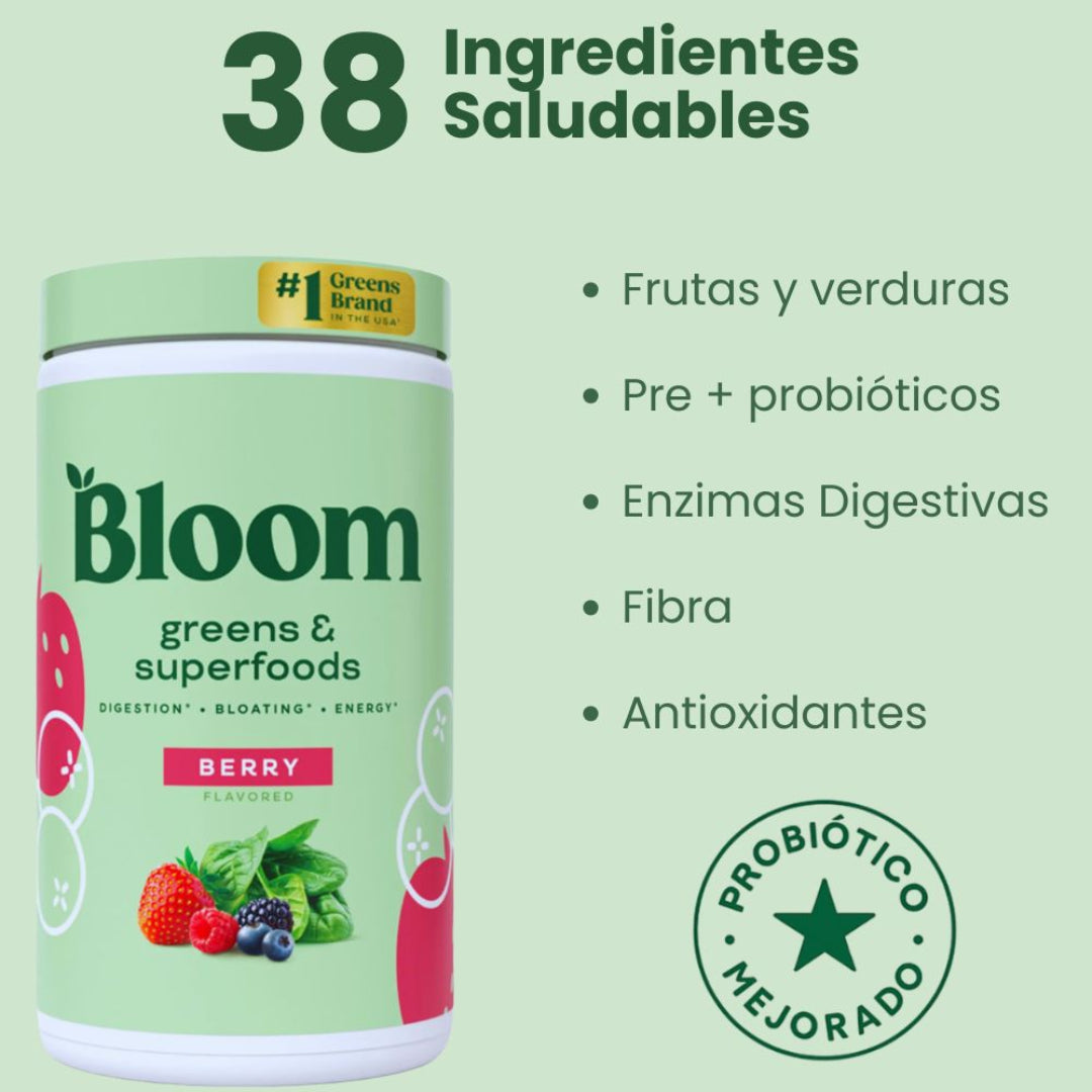 BLOOM GREEN SUPERFOOD® - SABOR BERRY