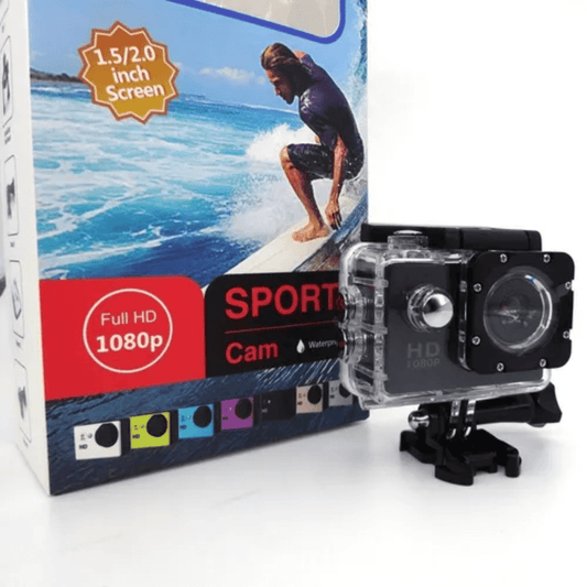 Cámara Deportiva 1080 Hd + Accesorios